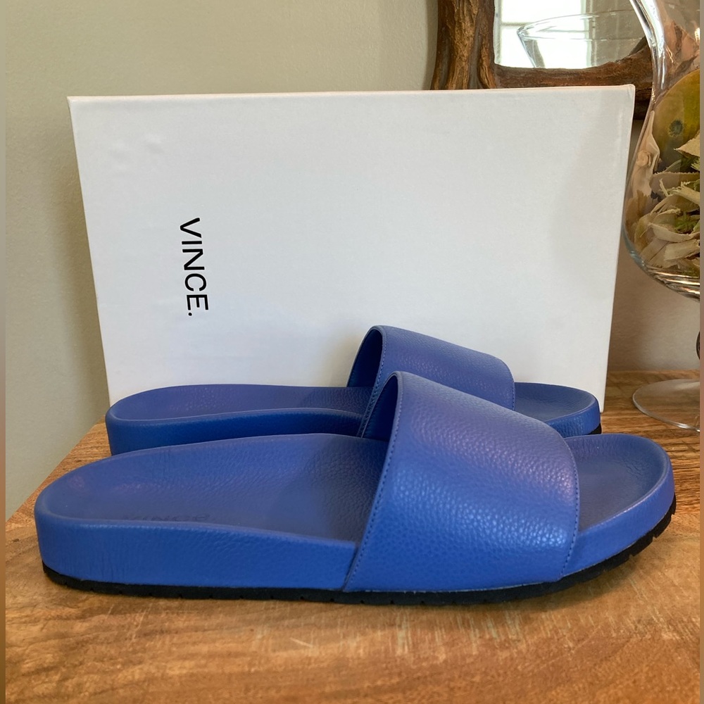 VINCE Gavin Surf LE  Blue Slide Sandal’s